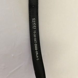 Gucci Accessories - Vintage GUCCI Leather Skinny Belt 75cm 30’’ Italy Gucci Accessories - Vintage GUCCI Leather Skinny Belt 75cm 30’’ Italy